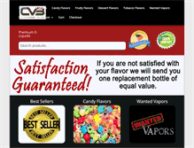 Tablet Screenshot of customvaporblends.com